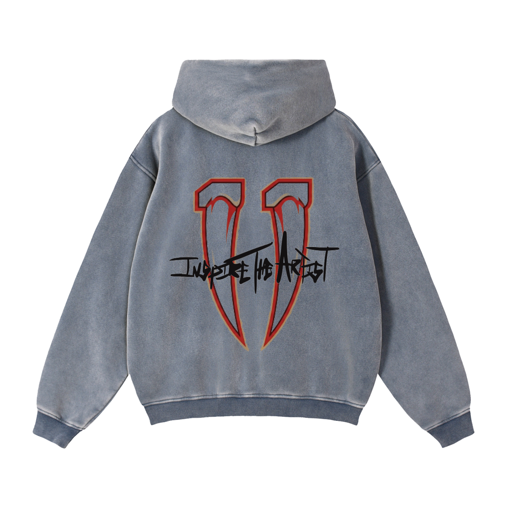 Zip-Through Boxy Fleece Hoodie