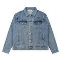 Unisex Vintage Wash Denim Jacket
