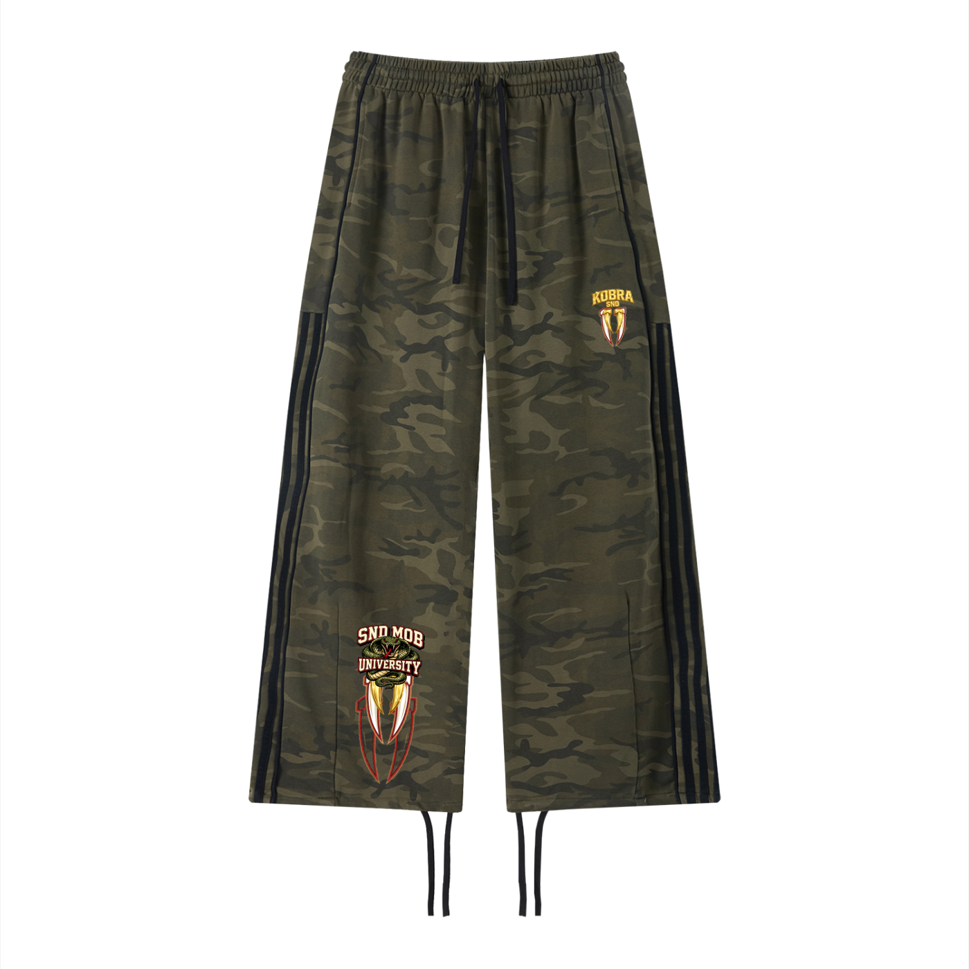 Unisex Camo Wide Leg Sweatpants