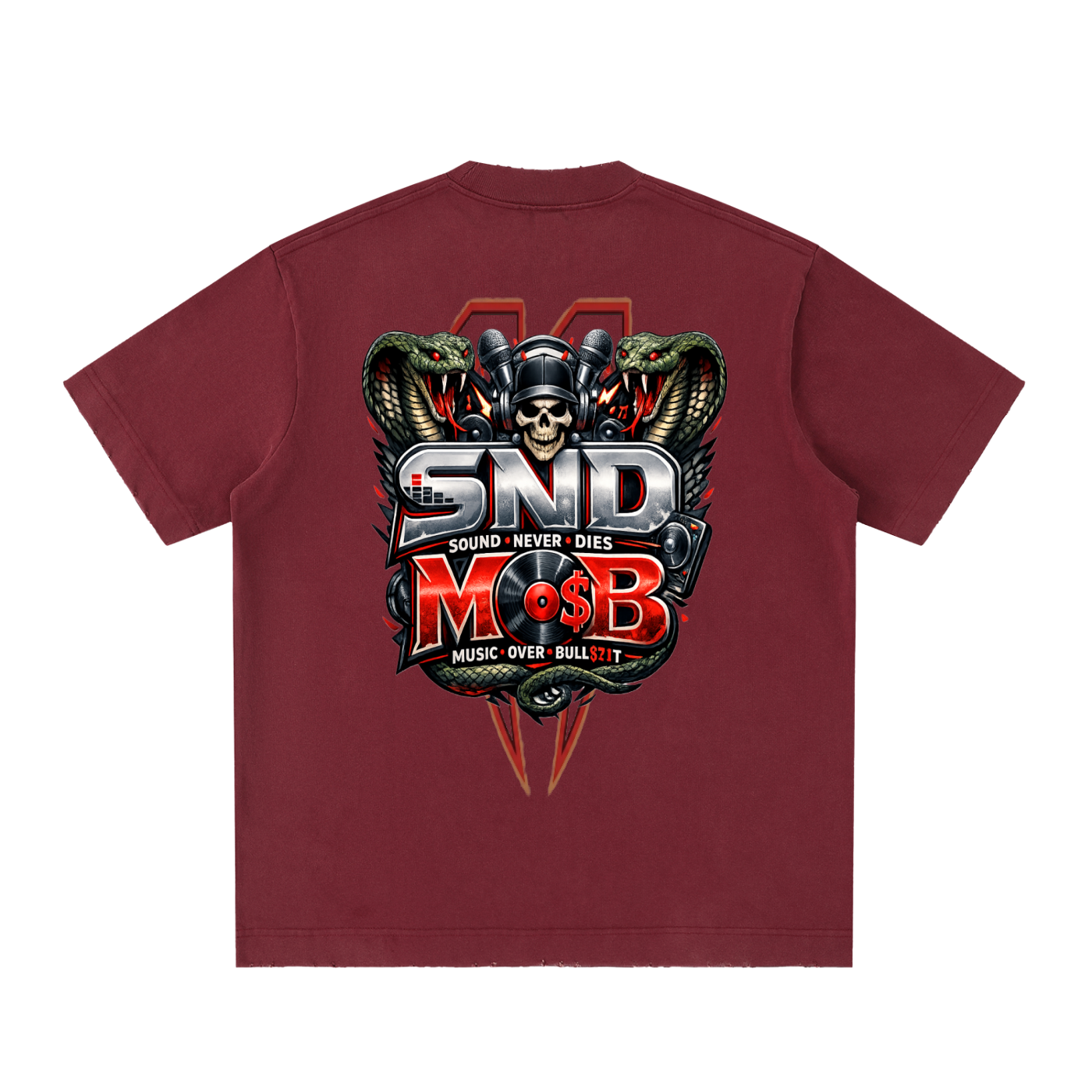 Heavyweight Vintage Washed Frayed T-Shirt