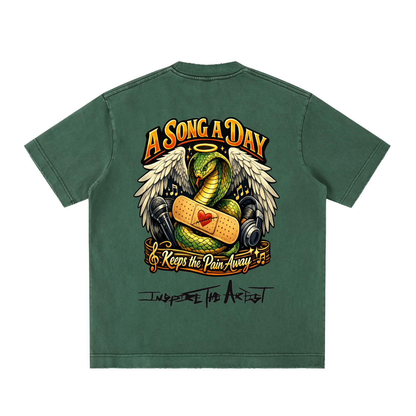 Heavyweight Vintage Washed Frayed T-Shirt
