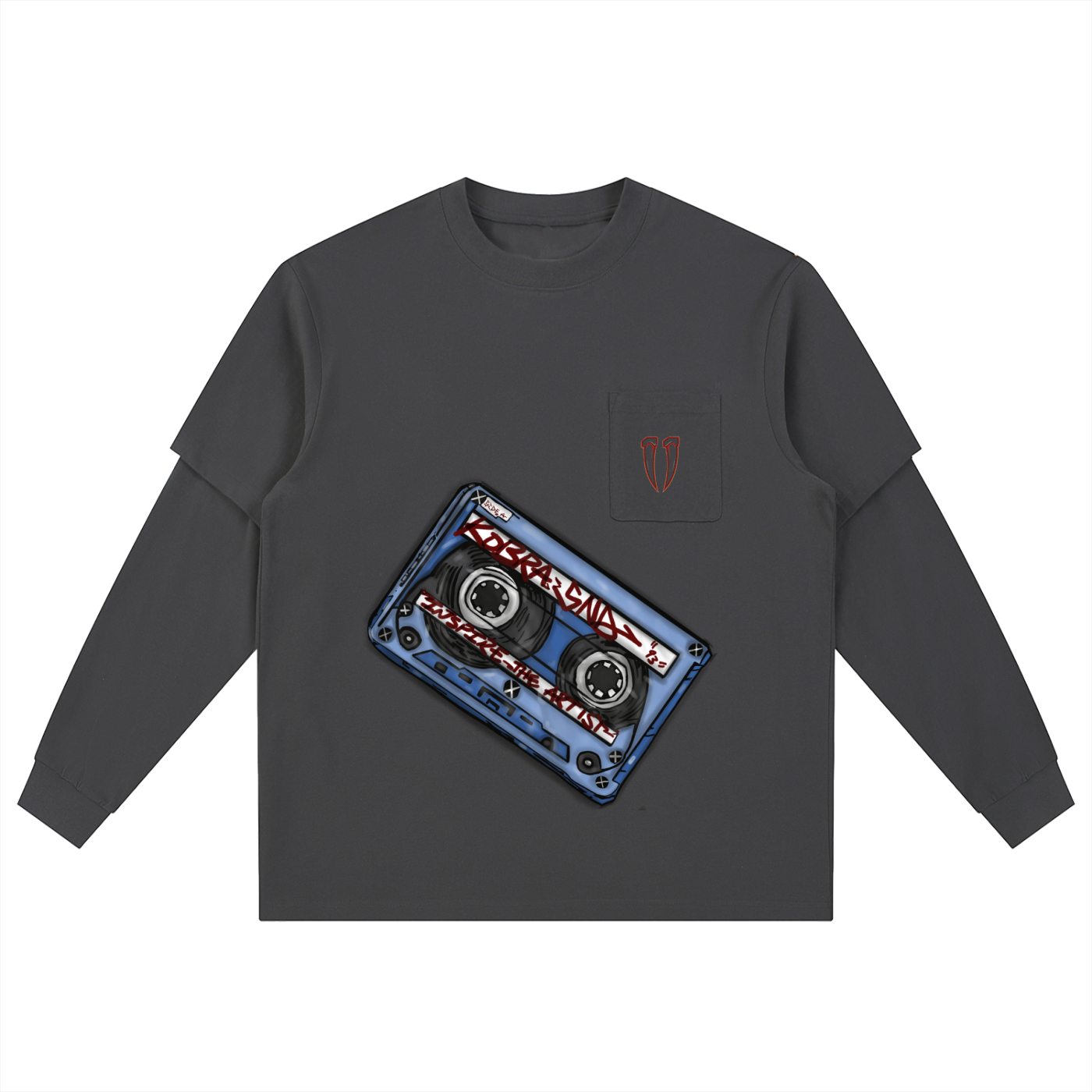Layered Long Sleeve Oversized Tee