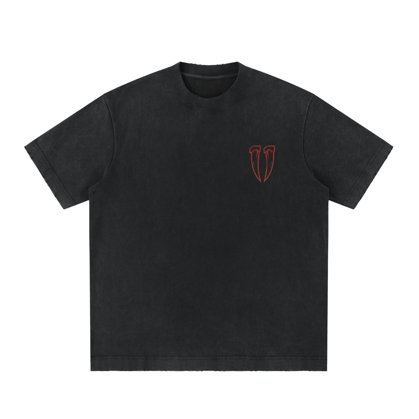 Heavyweight Vintage Washed Frayed T-Shirt