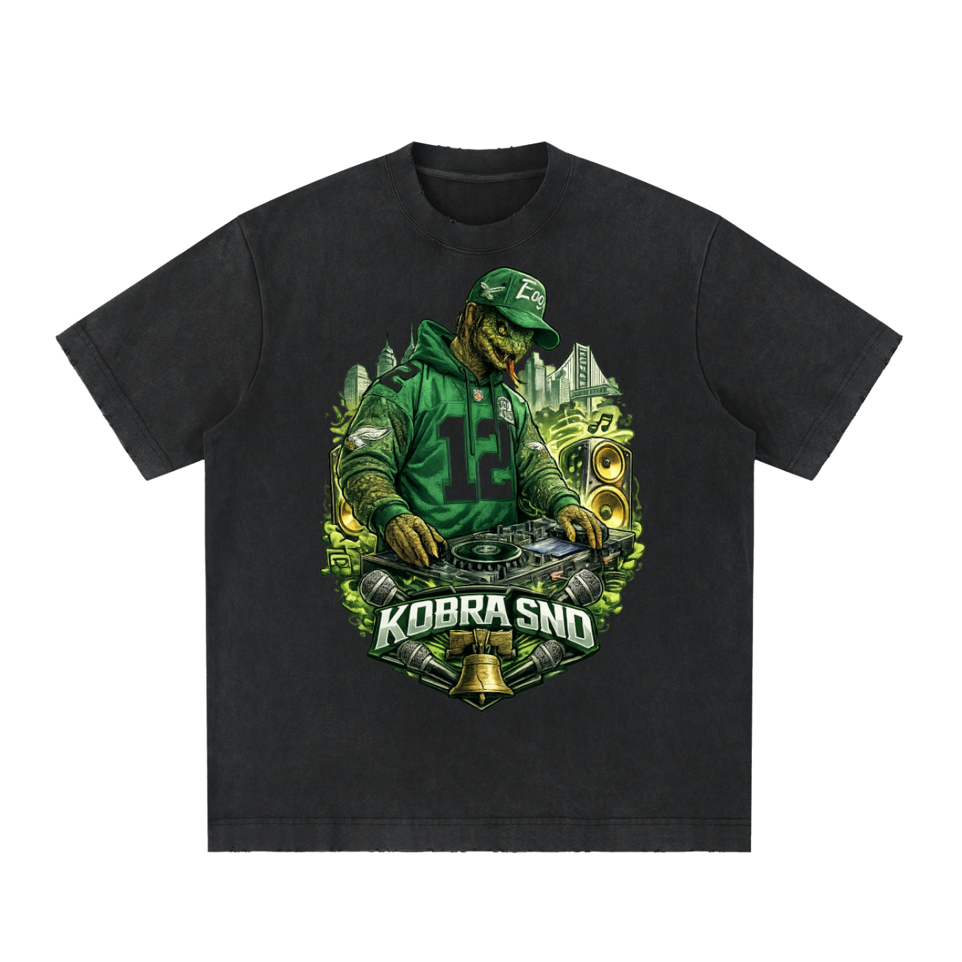 Heavyweight Vintage Washed Frayed T-Shirt