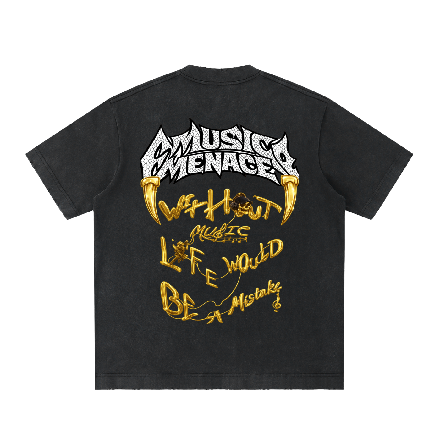 Heavyweight Vintage Washed Frayed T-Shirt