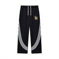 Curved Stripe Straight Sweatpants