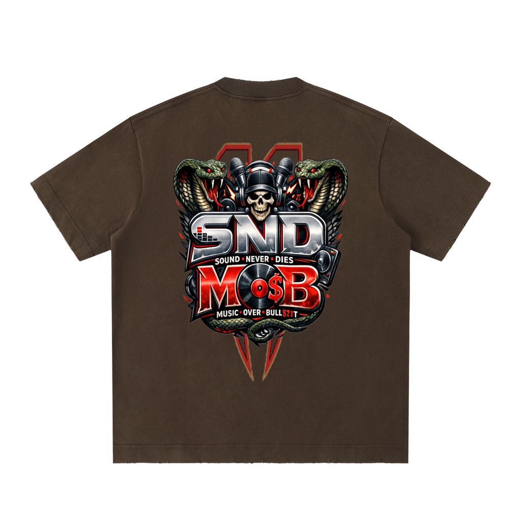 Heavyweight Vintage Washed Frayed T-Shirt
