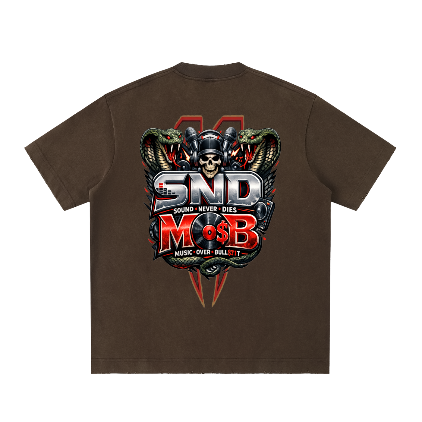 Heavyweight Vintage Washed Frayed T-Shirt