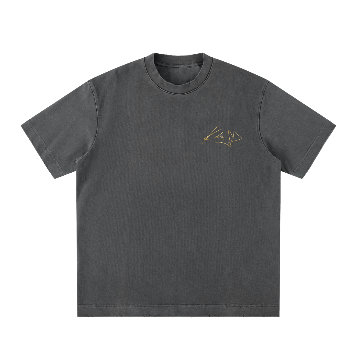 Heavyweight Vintage Washed Frayed T-Shirt