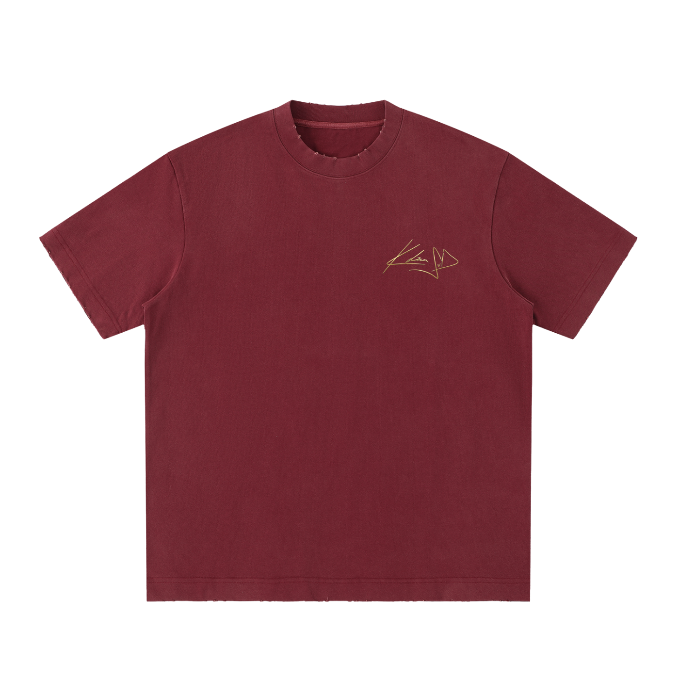 Heavyweight Vintage Washed Frayed T-Shirt