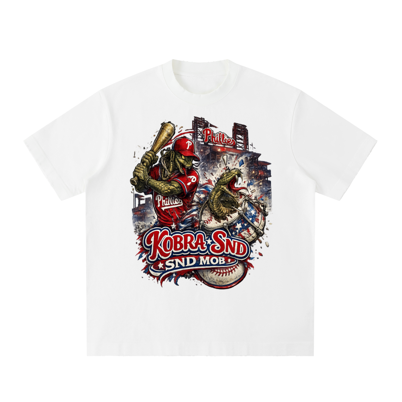 Heavyweight Vintage Washed Frayed T-Shirt