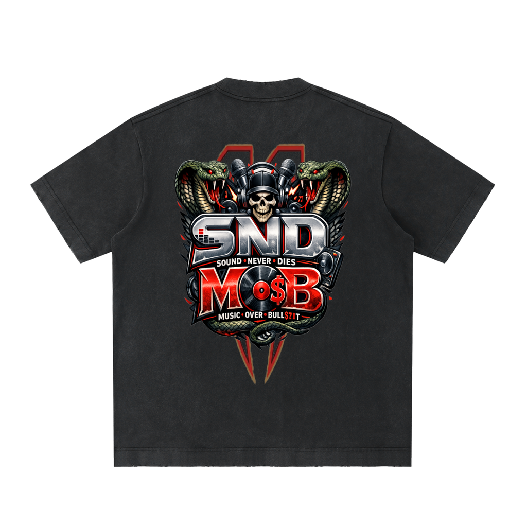 Heavyweight Vintage Washed Frayed T-Shirt