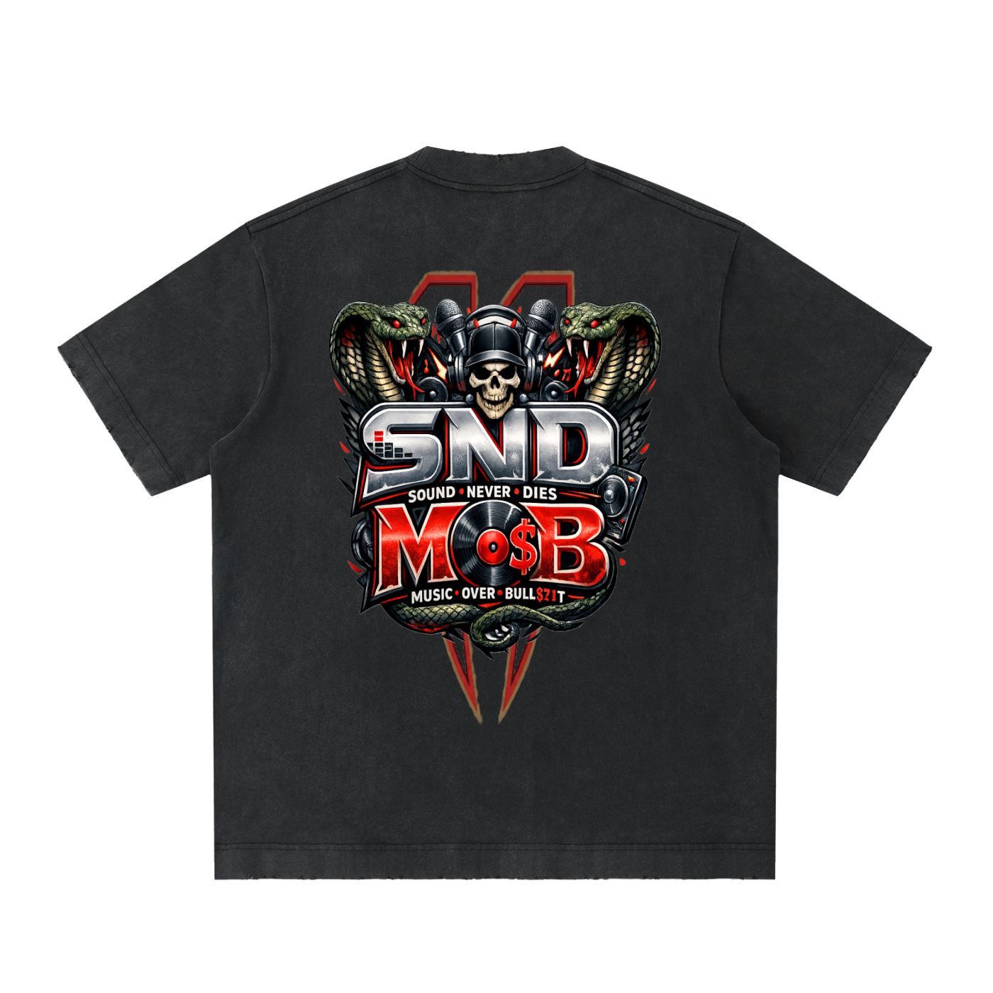 Heavyweight Vintage Washed Frayed T-Shirt
