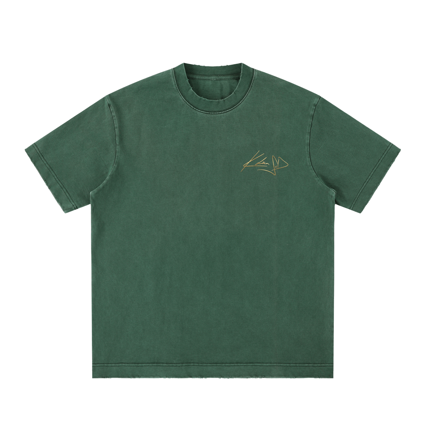 Heavyweight Vintage Washed Frayed T-Shirt