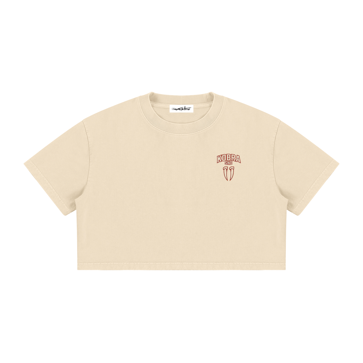 Women's Mineral Wash Cotton Crop T-Shirt