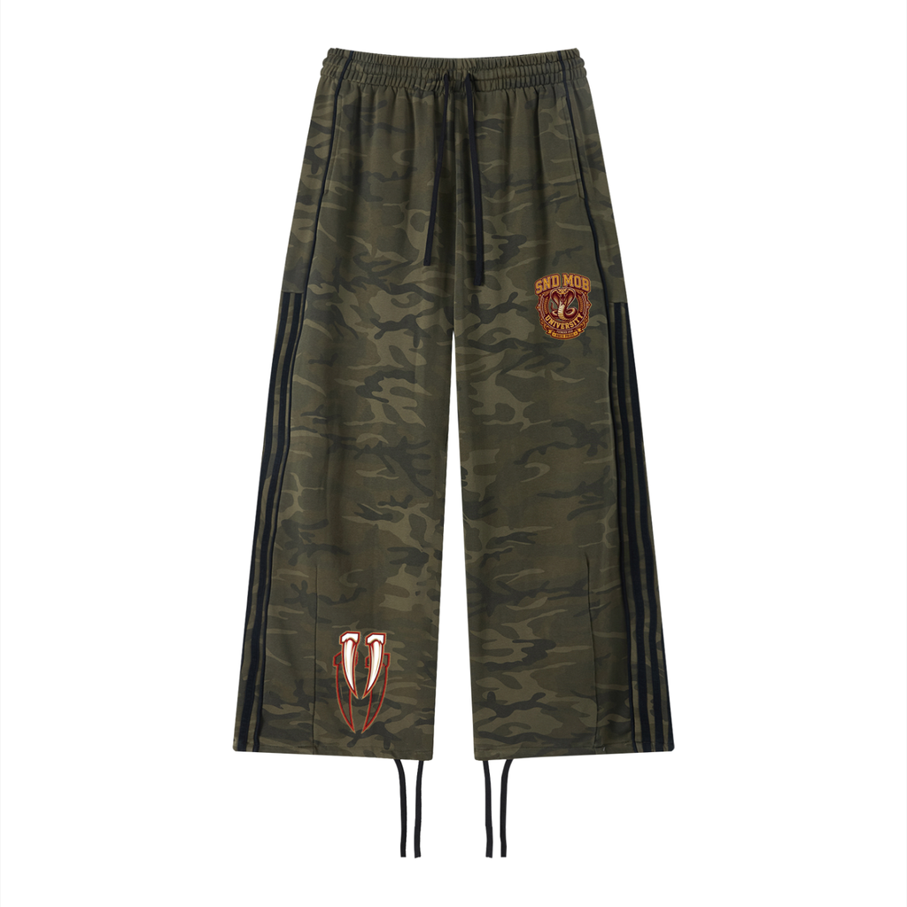 Unisex Camo Wide Leg Sweatpants