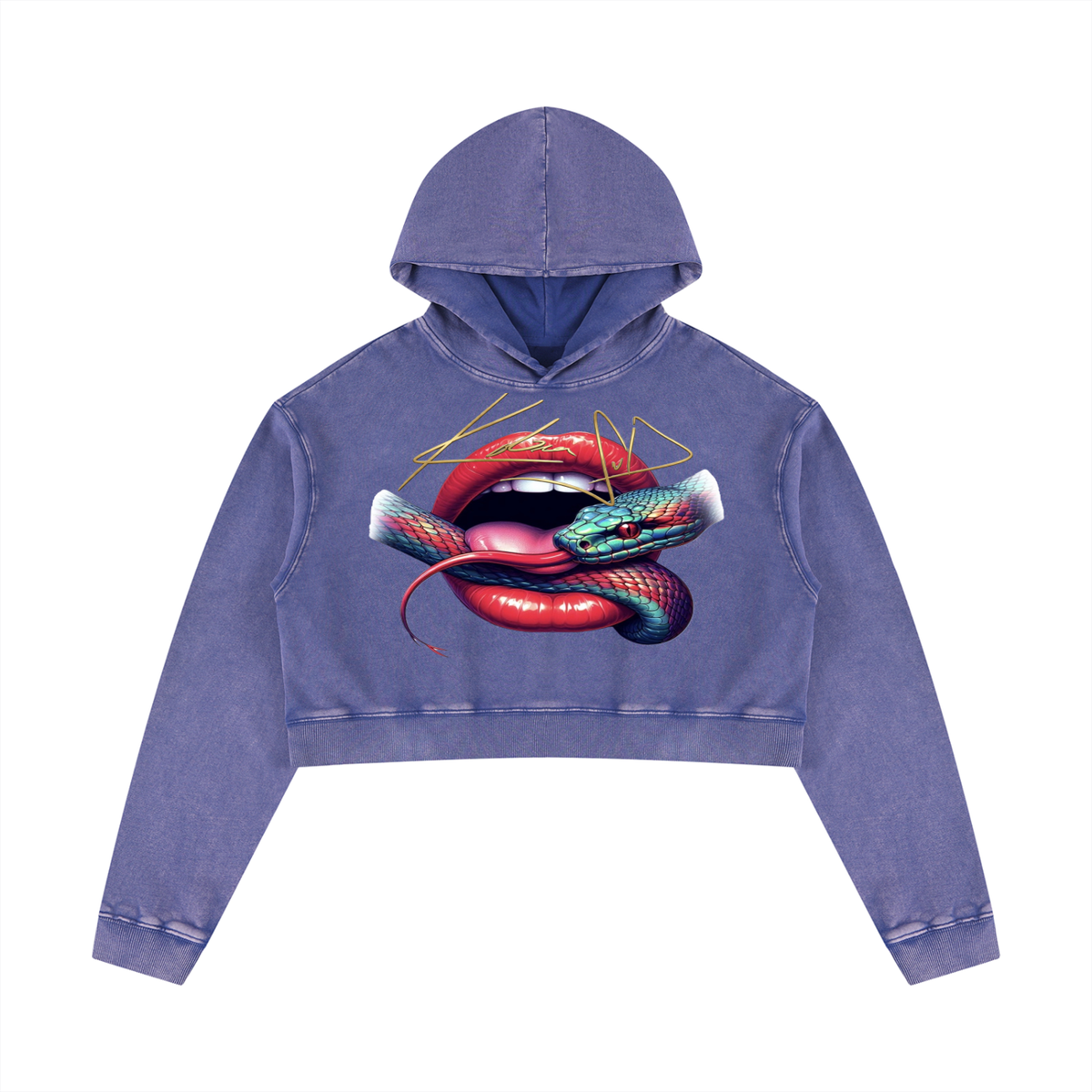 Women’s Mineral Washed Crop Hoodie