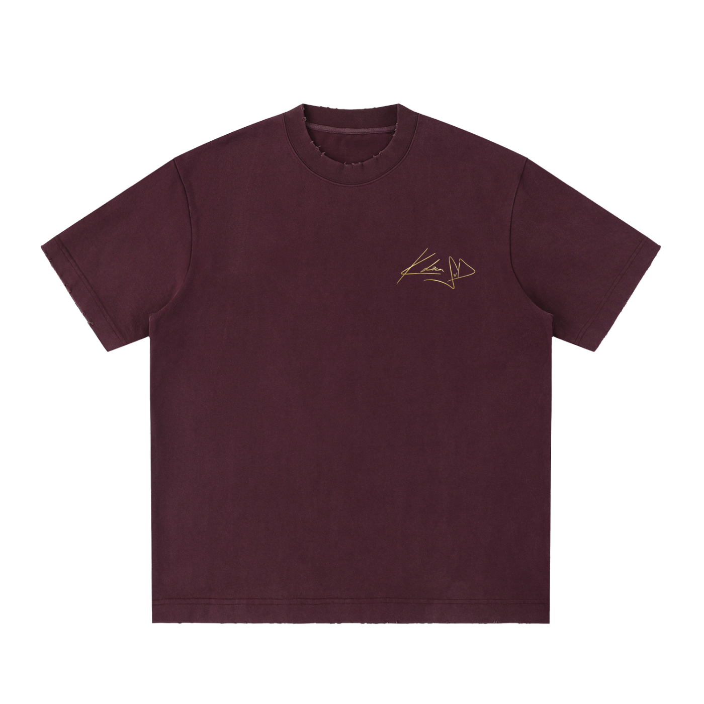 Heavyweight Vintage Washed Frayed T-Shirt