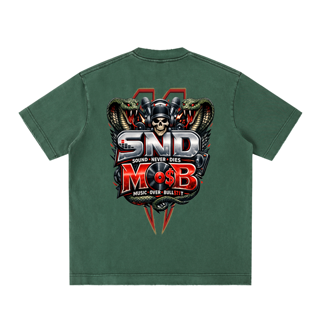 Heavyweight Vintage Washed Frayed T-Shirt