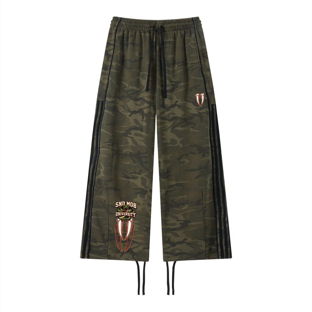 Unisex Camo Wide Leg Sweatpants