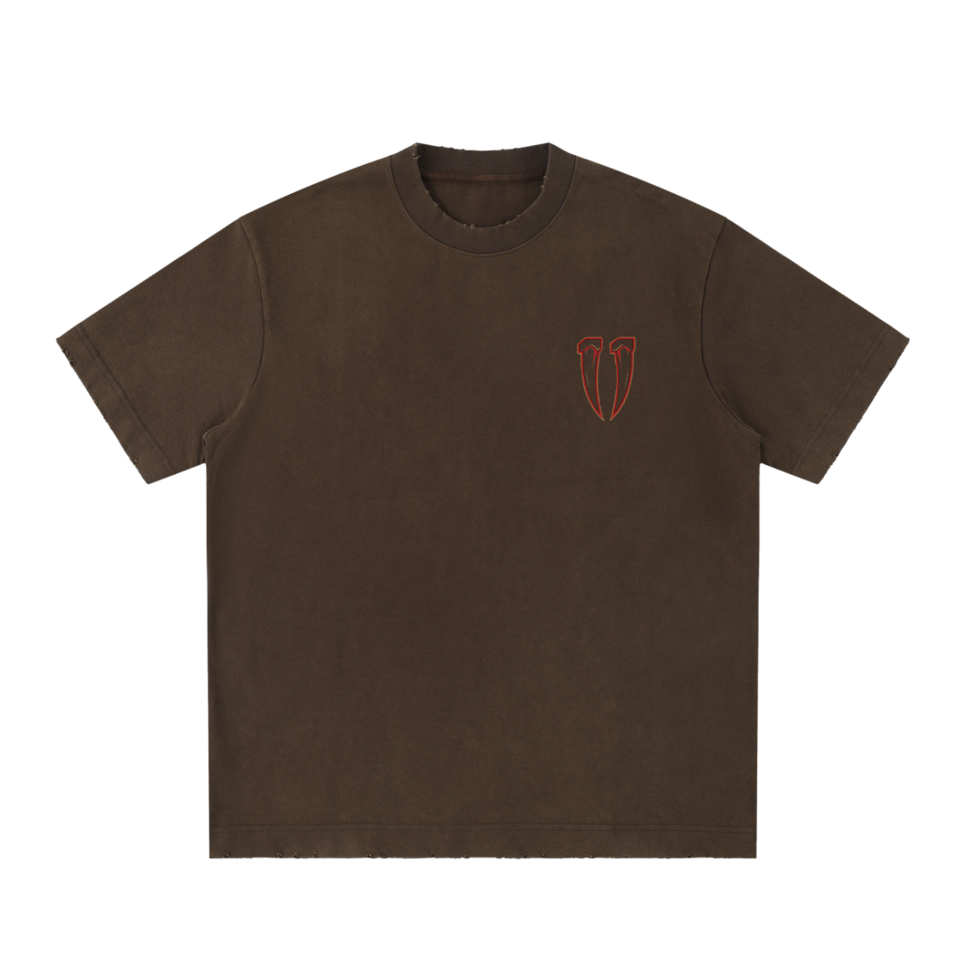 Heavyweight Vintage Washed Frayed T-Shirt