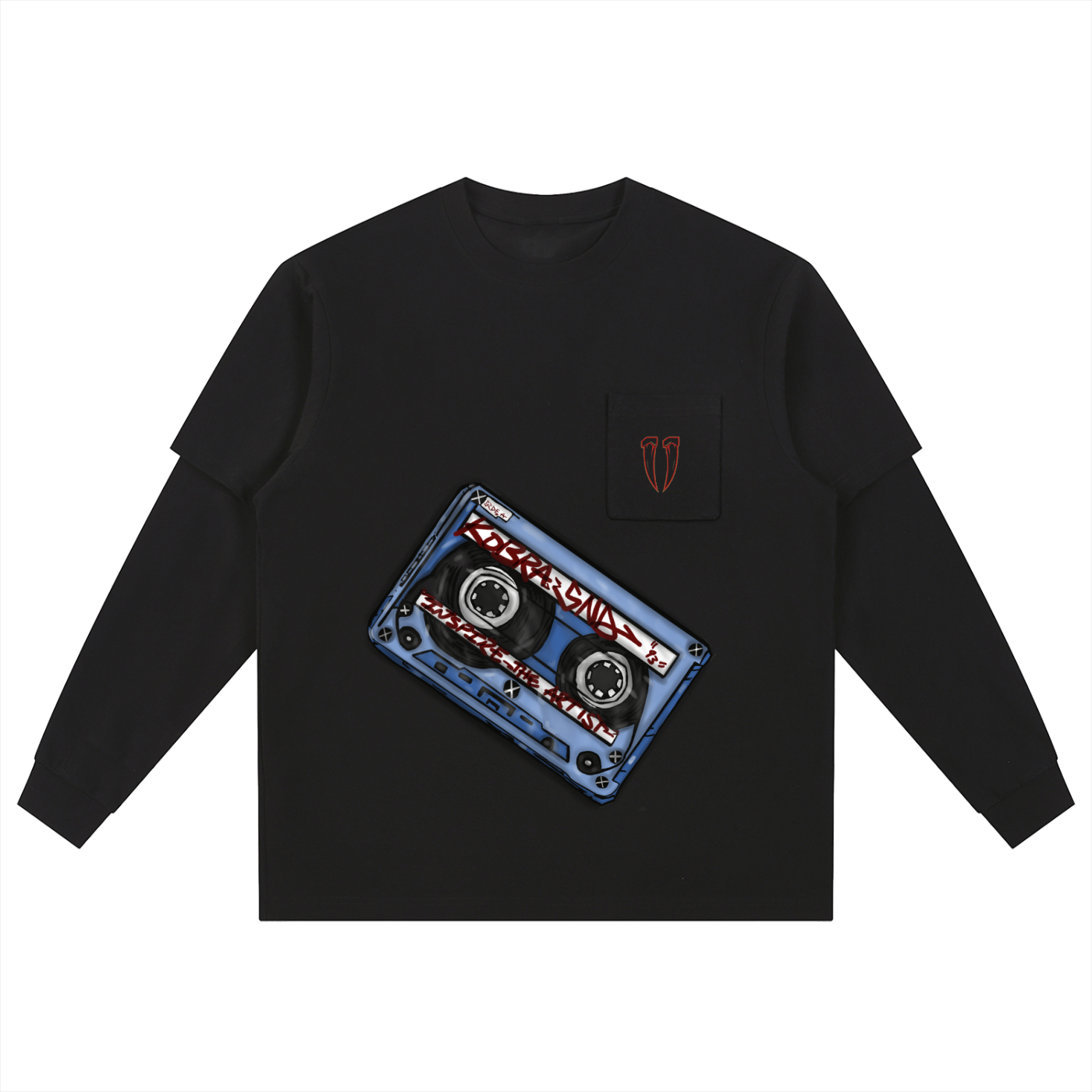 Layered Long Sleeve Oversized Tee