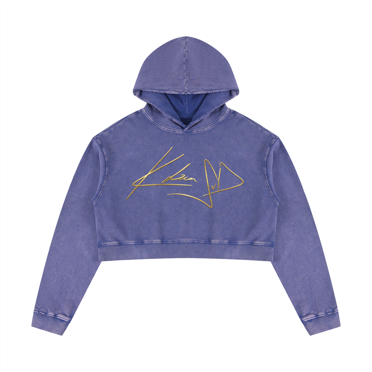 Women’s Mineral Washed Crop Hoodie