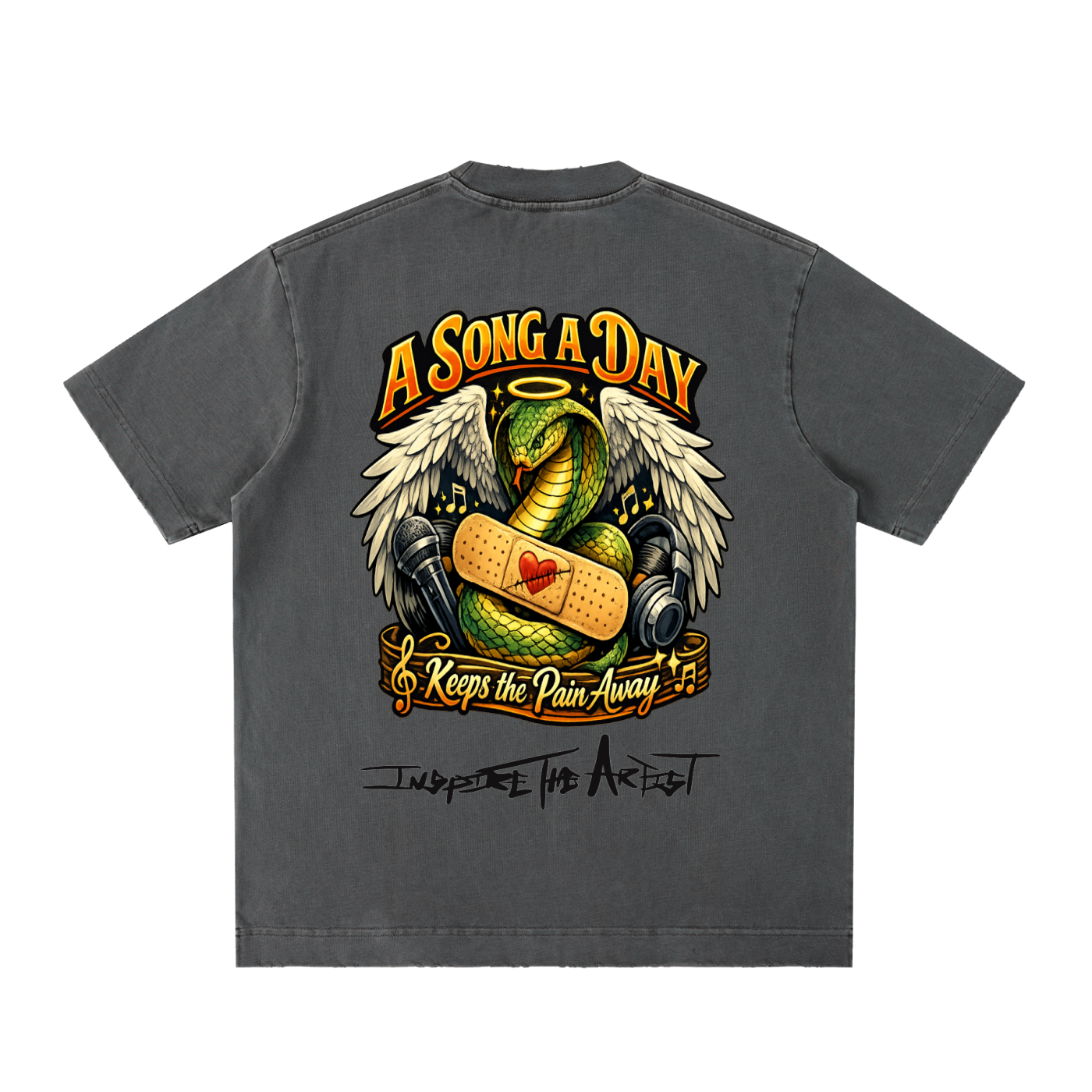 Heavyweight Vintage Washed Frayed T-Shirt