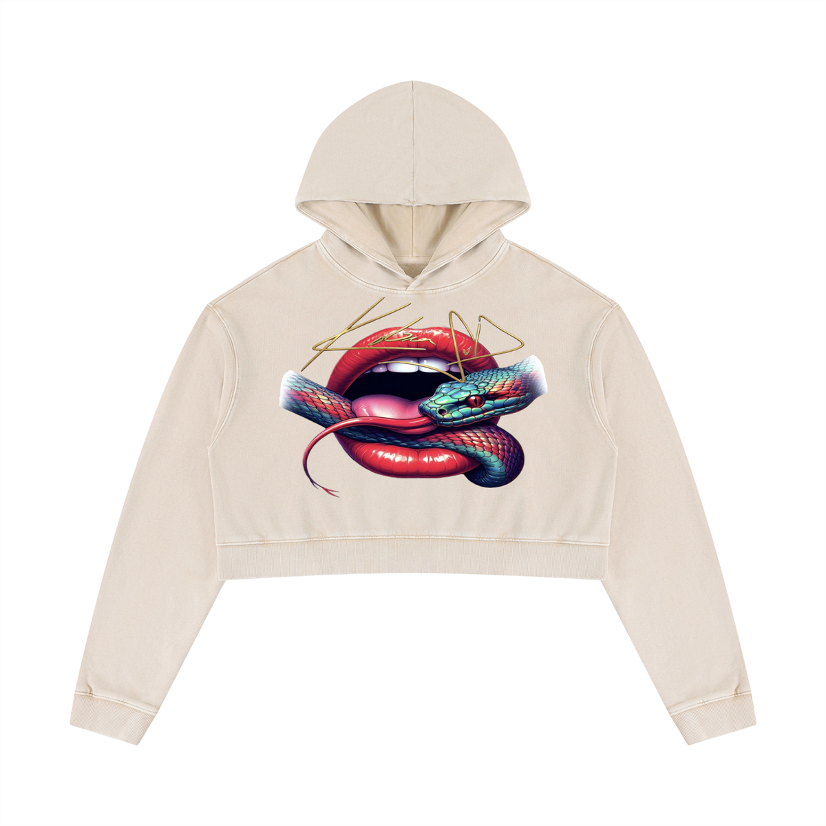 Women’s Mineral Washed Crop Hoodie