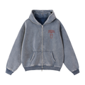 Zip-Through Boxy Fleece Hoodie