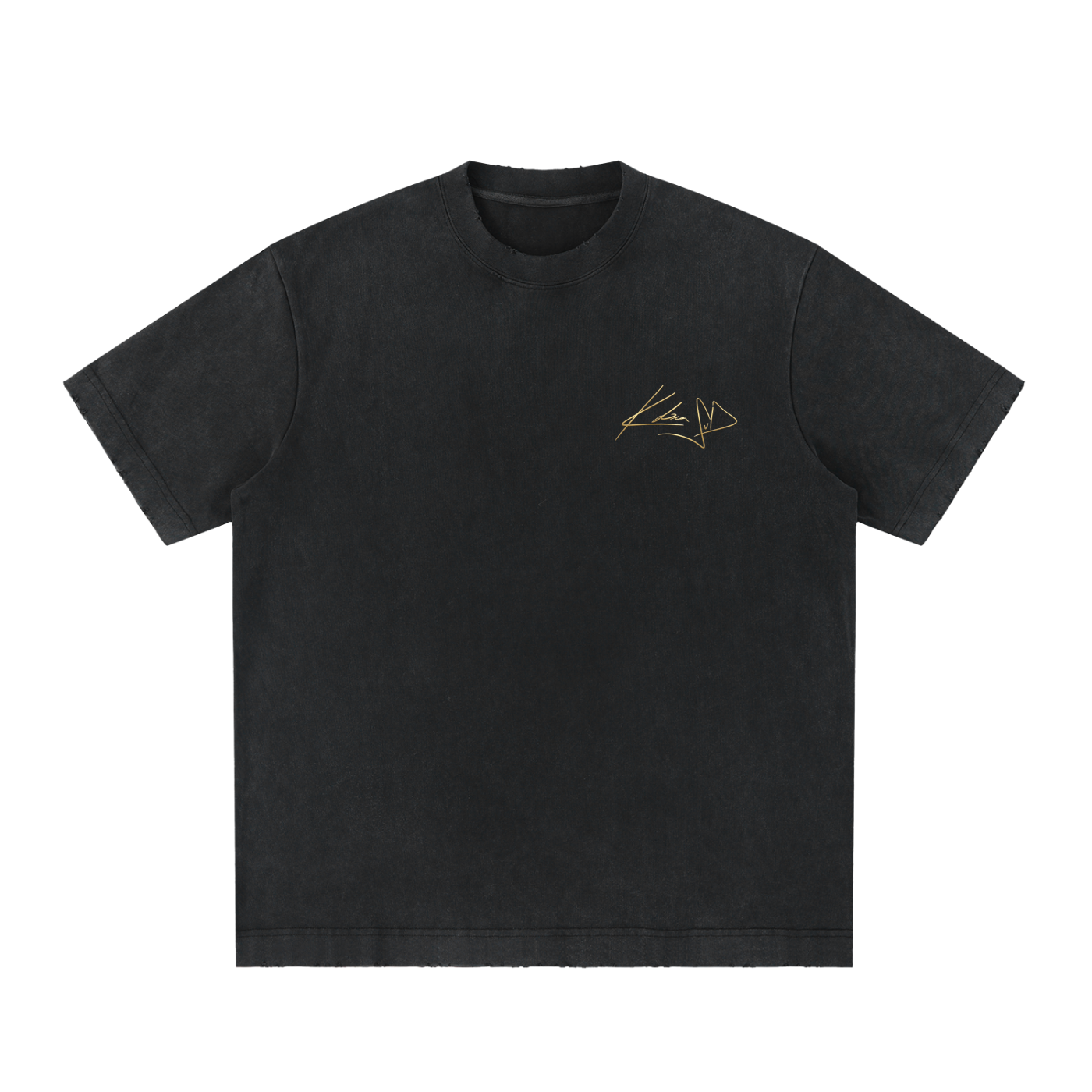 Heavyweight Vintage Washed Frayed T-Shirt
