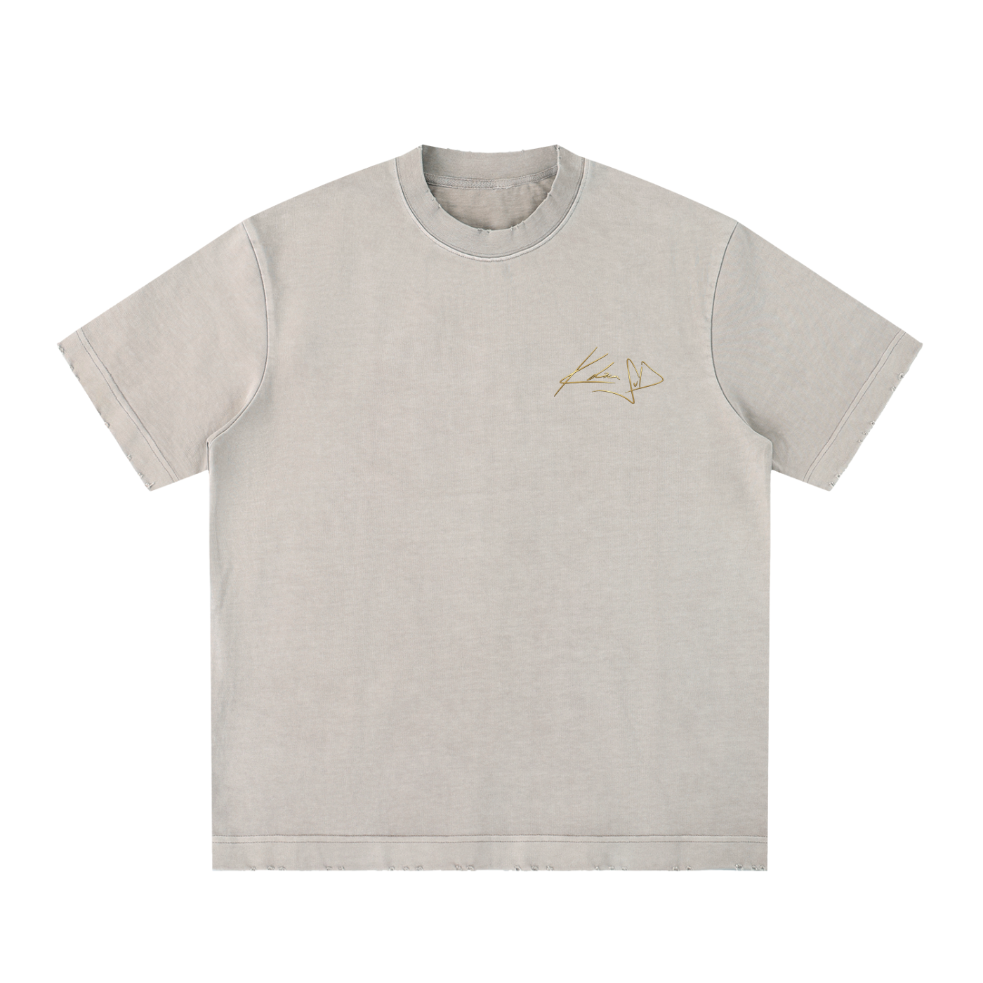 Heavyweight Vintage Washed Frayed T-Shirt