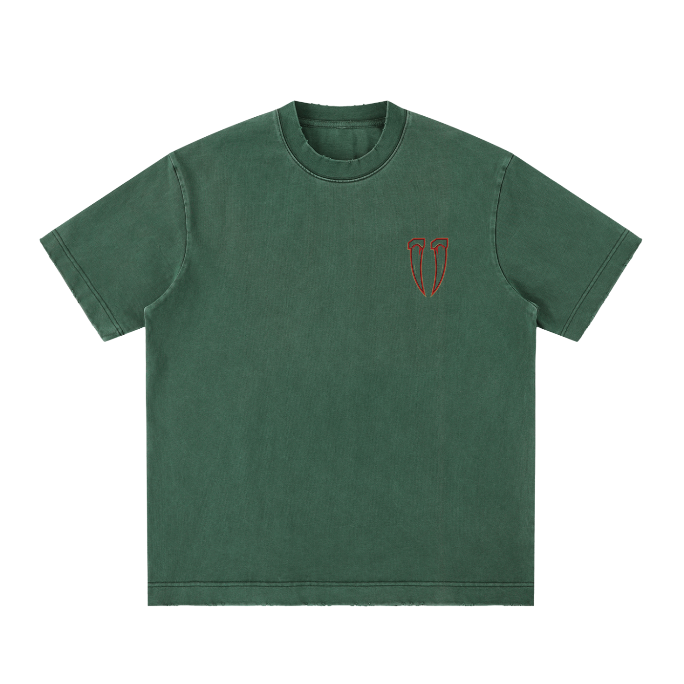 Heavyweight Vintage Washed Frayed T-Shirt