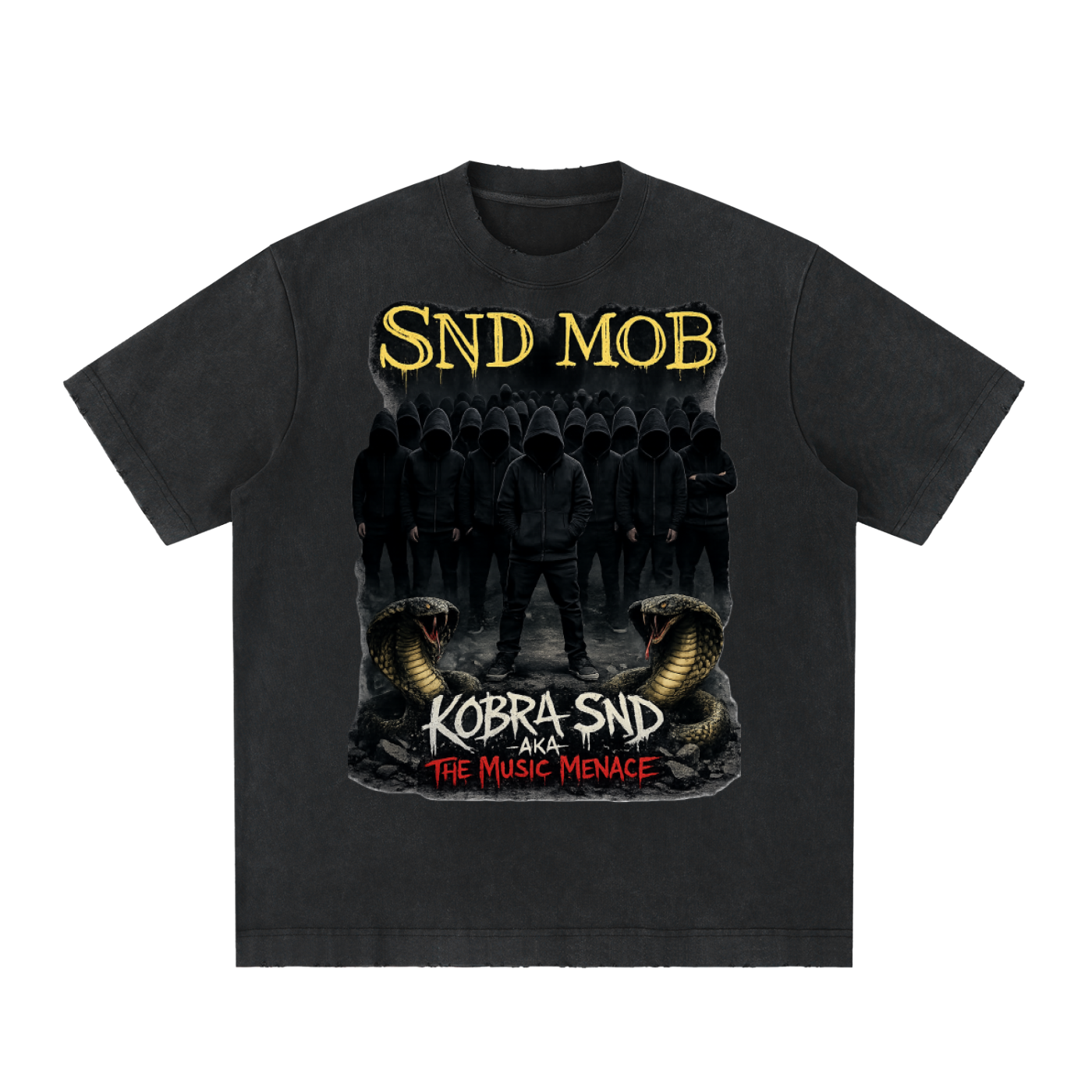 Heavyweight Vintage Washed Frayed T-Shirt