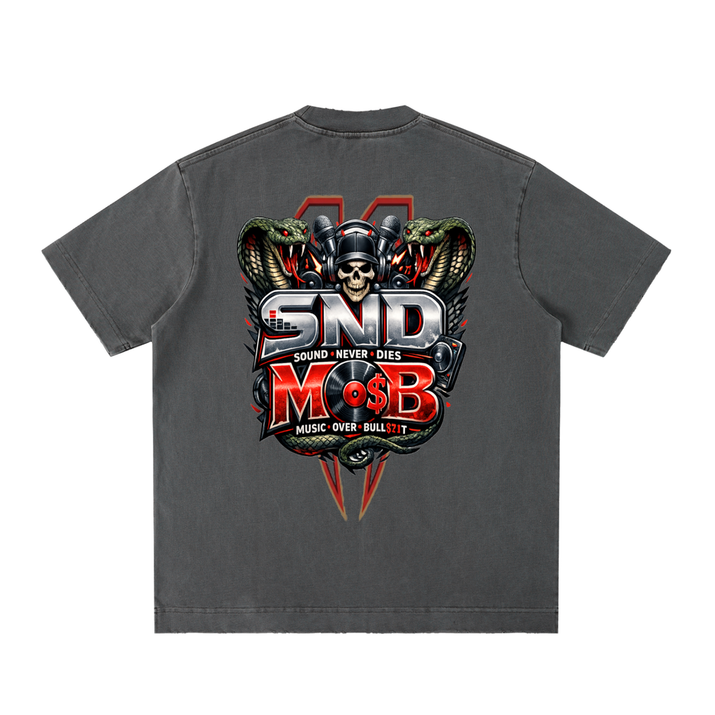 Heavyweight Vintage Washed Frayed T-Shirt