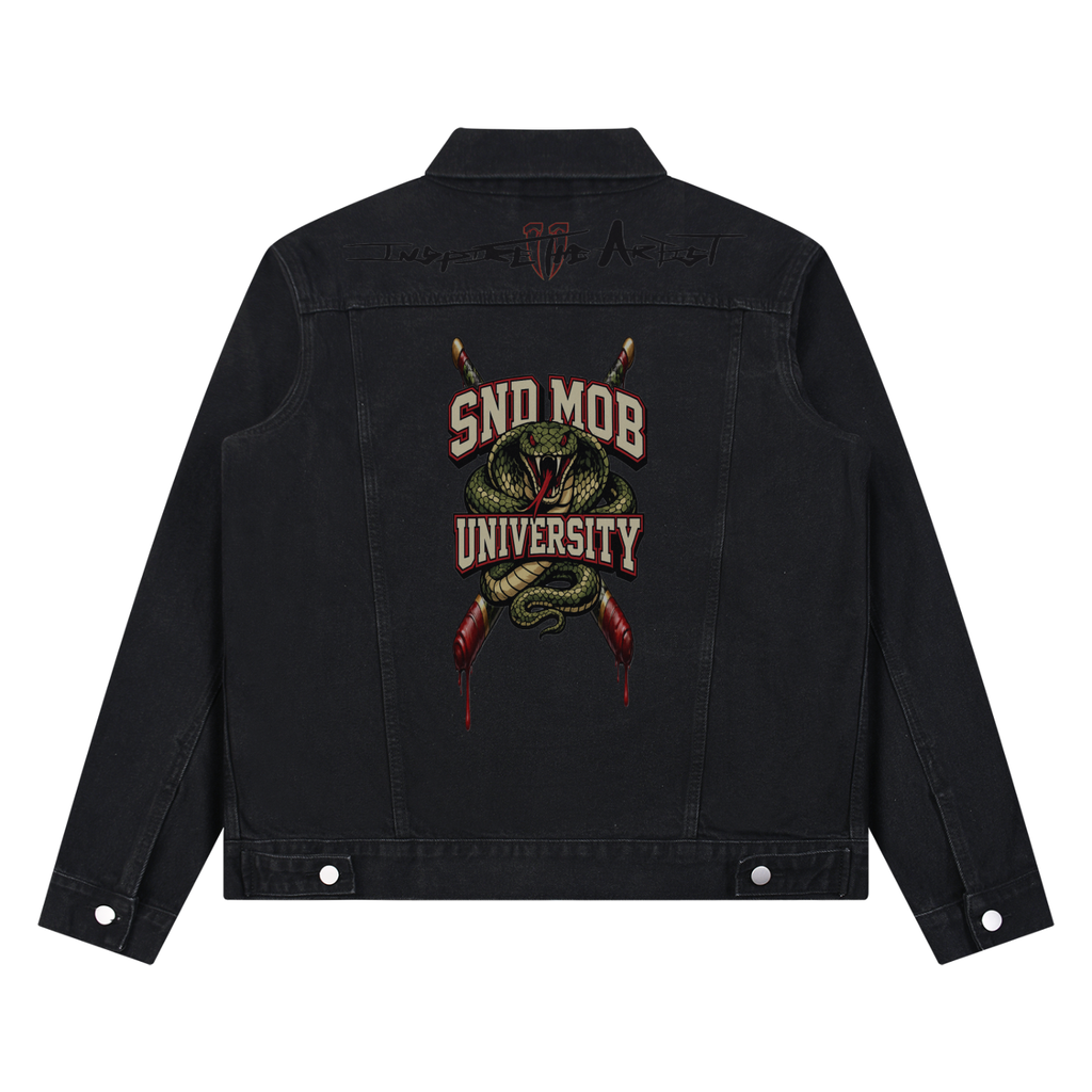 Unisex Vintage Wash Denim Jacket