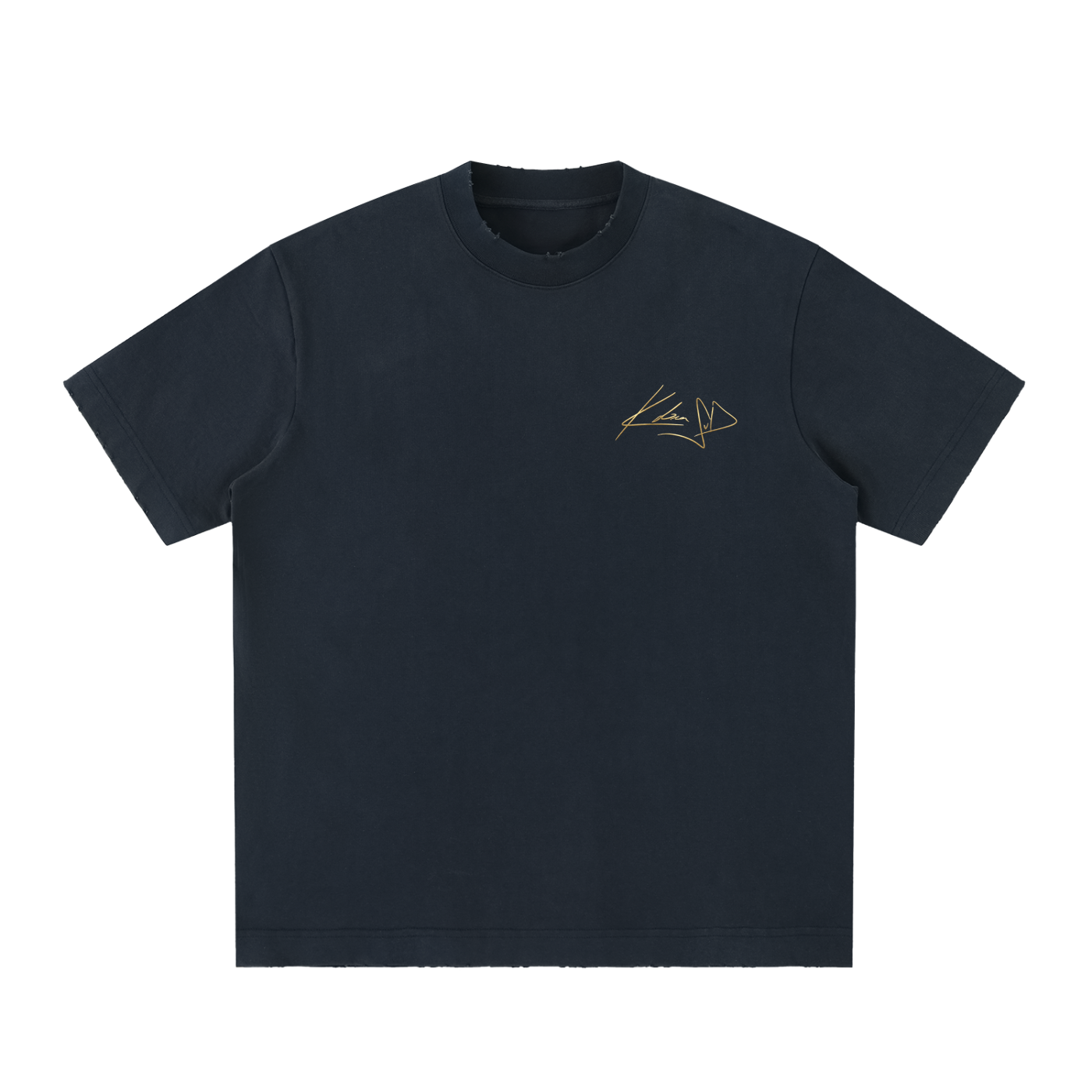 Heavyweight Vintage Washed Frayed T-Shirt