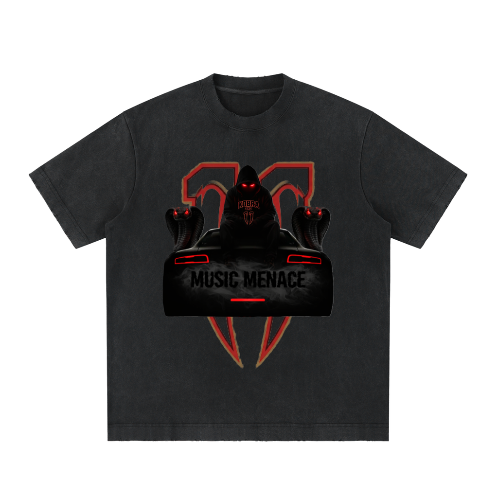 Heavyweight Vintage Washed Frayed T-Shirt