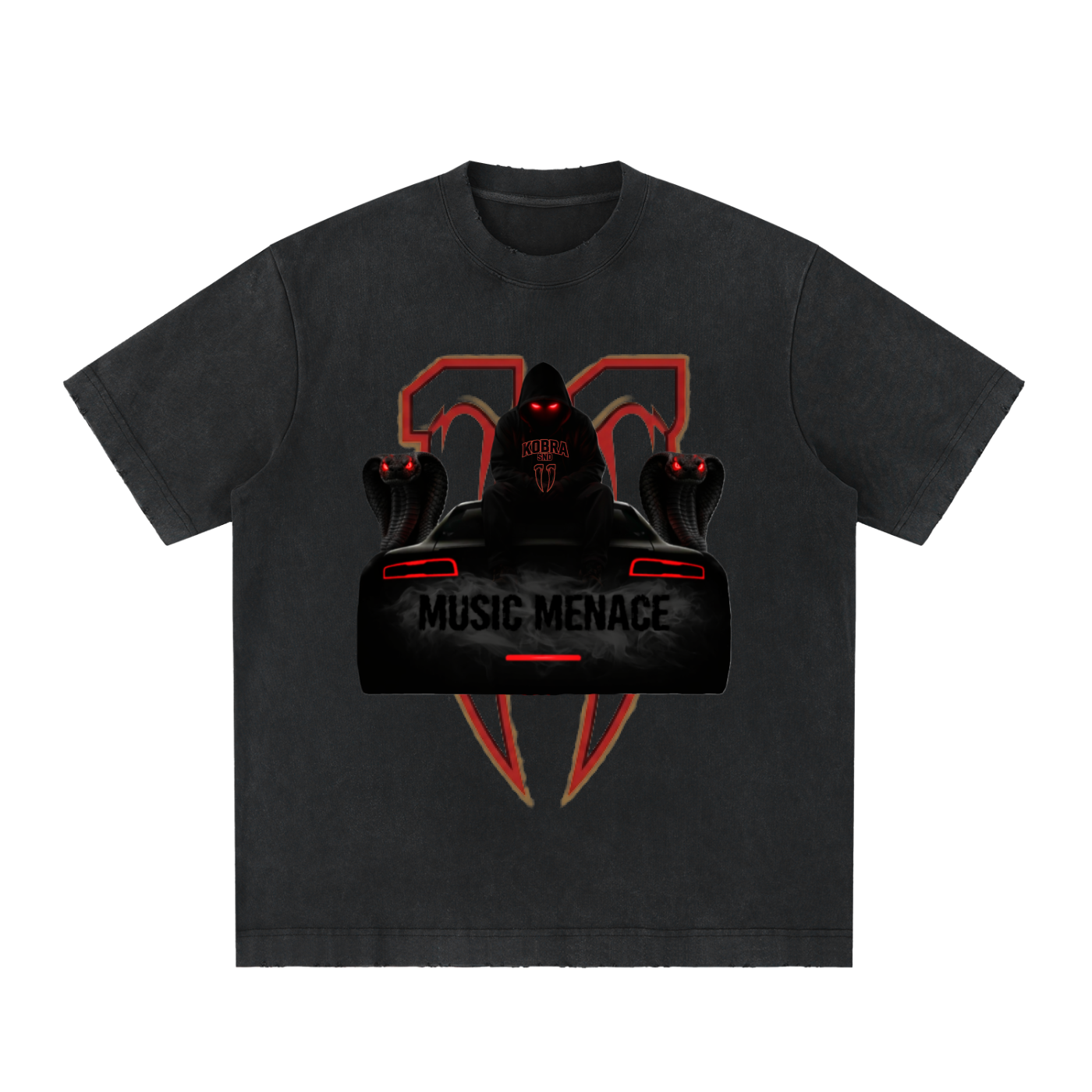 Heavyweight Vintage Washed Frayed T-Shirt
